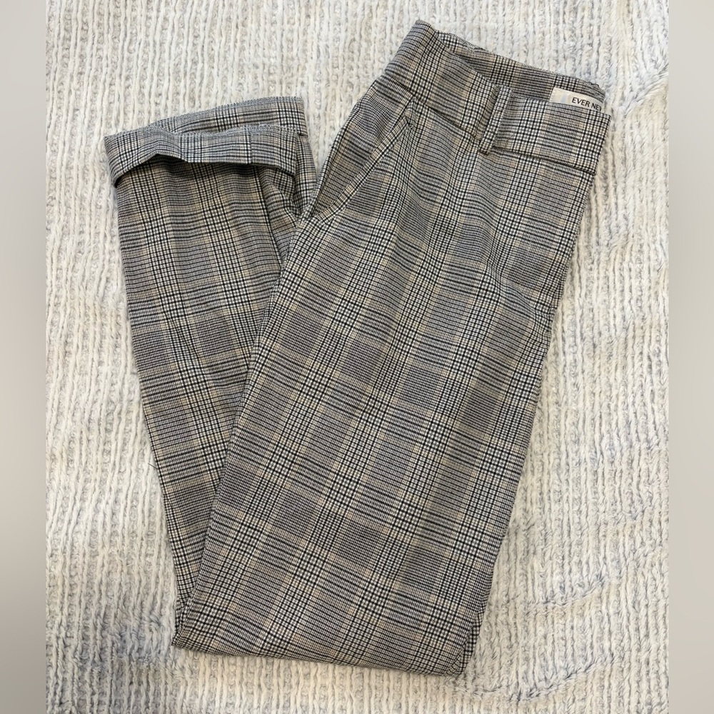 EVER NEW Grey Plaid Women’s Trouser Pants, Size 2